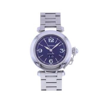 Montre d'occasion CARTIER Pasha femme automatique bracelet acier