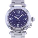 Montre d'occasion CARTIER Pasha femme automatique bracelet acier - vue D1