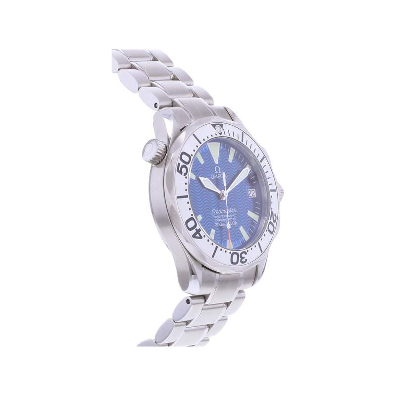 Montre d'occasion OMEGA Seamaster homme quartz bracelet acier - vue 2