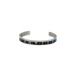 Bracelet de montre SPEEDOMETER Noir et Bleu acier - vue 1
