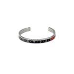 Bracelet de montre SPEEDOMETER Noir et rouge acier - vue 1
