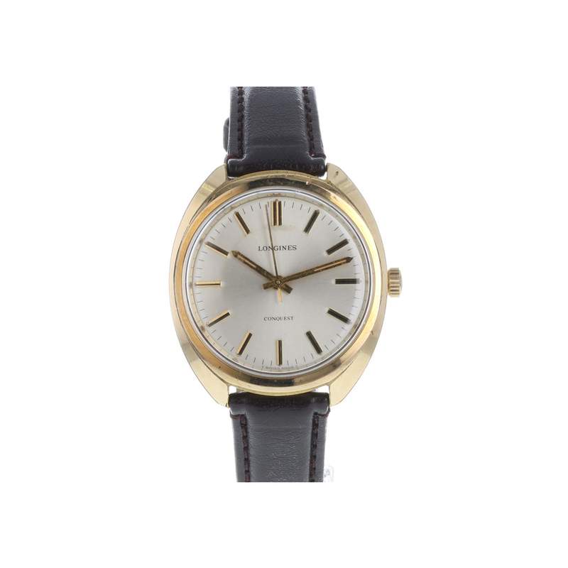 Montre d'occasion LONGINES Conquest Vintage Vintage homme mécanique bracelet cuir cresus - vue 1