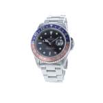 Montre d'occasion ROLEX GMT-Master Pepsi homme mouvement automatique certifié (cosc) bracelet acier - vue 4