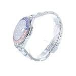 Montre d'occasion ROLEX GMT-Master Pepsi homme mouvement automatique certifié (cosc) bracelet acier - vue D2