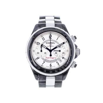 Montre d'occasion CHANEL J12 Superleggera Chronographe homme mouvement automatique certifié (cosc) bracelet céramique