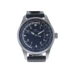 Montre d'occasion IWC Pilot Worldtimer homme automatique bracelet cuir d'origine - vue 1