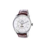 Montre d'occasion ORIS Artix Complication Phase de lune homme automatique bracelet cuir d'origine - vue 4
