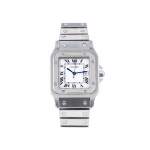 Montre d'occasion CARTIER Santos mixte automatique bracelet acier - vue 1