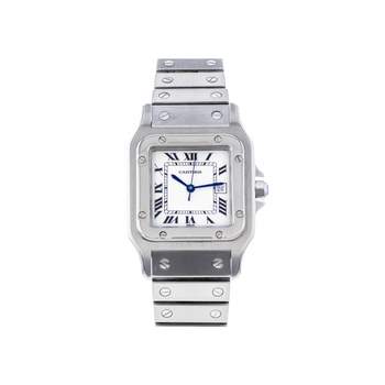Montre d'occasion CARTIER Santos mixte automatique bracelet acier