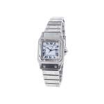 Montre d'occasion CARTIER Santos mixte automatique bracelet acier - vue 4