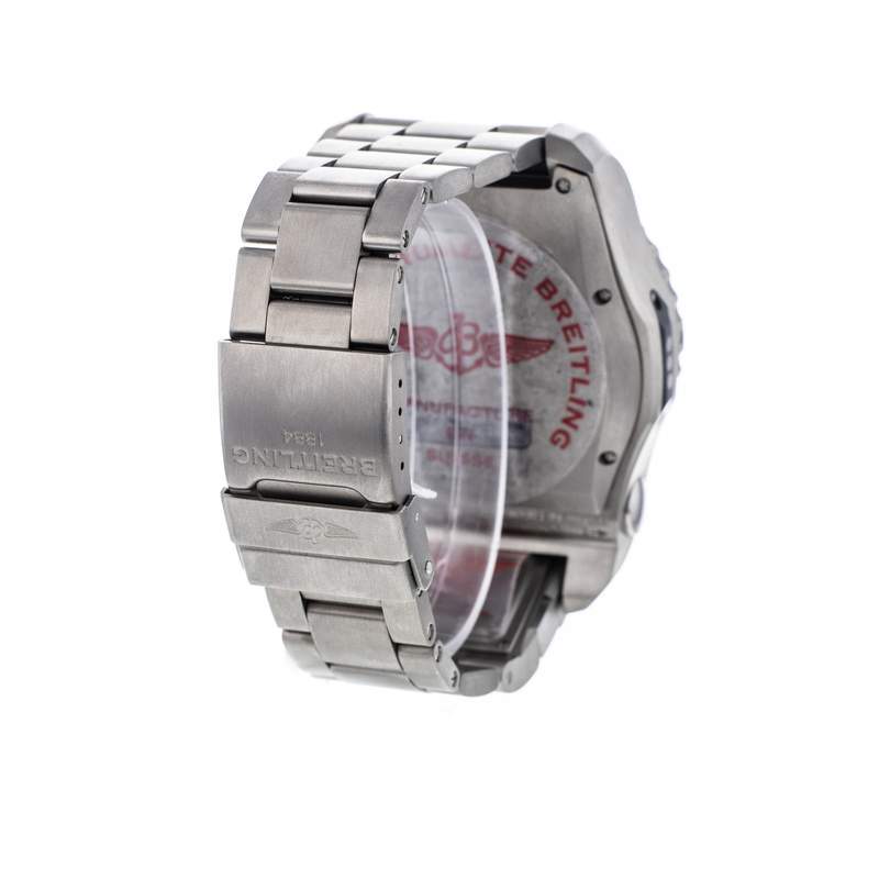 Montre d'occasion BREITLING Emergency II homme quartz bracelet titane - vue D4