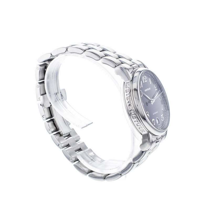 Montre d'occasion MONT BLANC Meisterstück femme automatique bracelet acier - vue 2