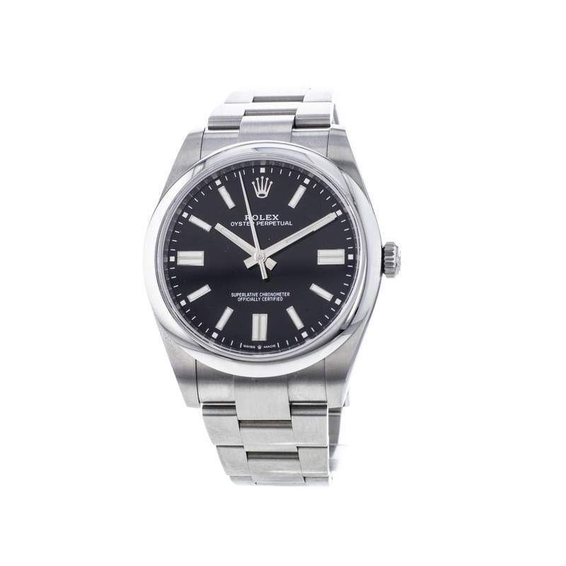 Montre d'occasion ROLEX Oyster Perpetual 41 mm homme mouvement automatique certifié (cosc) bracelet acier - vue 4