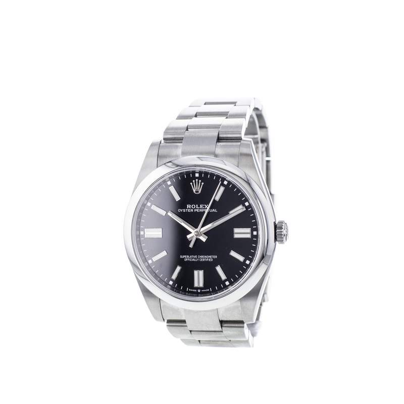 Montre d'occasion ROLEX Oyster Perpetual 41 mm homme mouvement automatique certifié (cosc) bracelet acier - vue 4