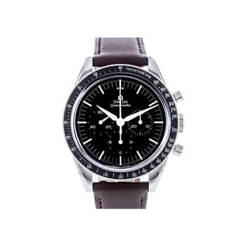 Montre d'occasion OMEGA Speedmaster First Omega In Space homme mécanique bracelet cuir cresus
