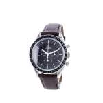 Montre d'occasion OMEGA Speedmaster First Omega In Space homme mécanique bracelet cuir cresus - vue 4