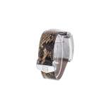 Montre d'occasion TAG HEUER Monaco Lady Diamants femme quartz bracelet cuir cresus - vue D4