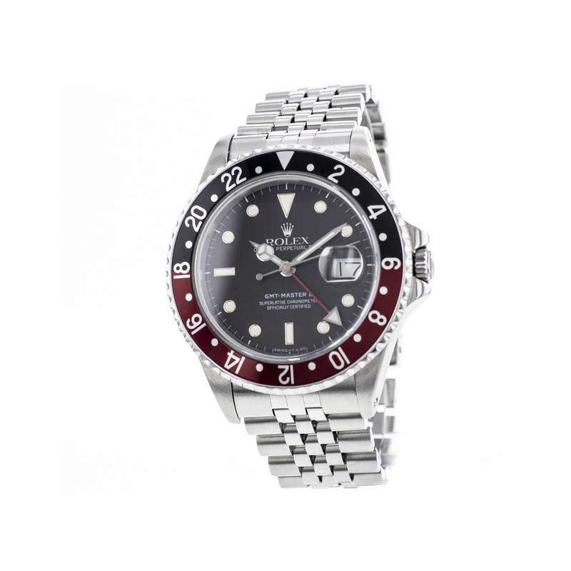 Montre d'occasion ROLEX GMT-Master II Fat Lady homme mouvement automatique certifié (cosc) bracelet acier - vue 4