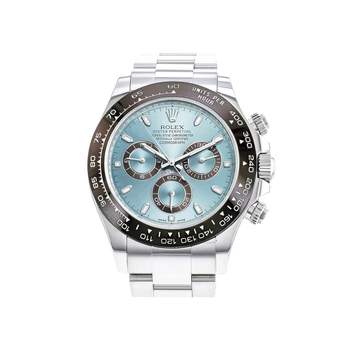 Montre d'occasion ROLEX Cosmograph Daytona homme mouvement automatique certifié (cosc) bracelet platine 950/1000