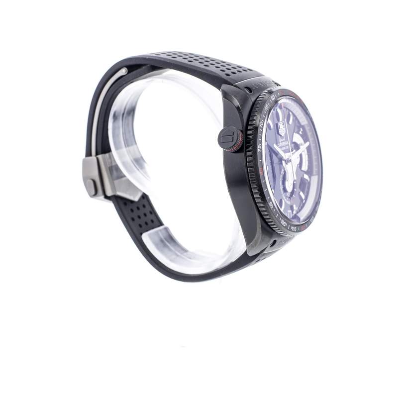 Montre d'occasion TAG HEUER Grand Carrera Calibre 36 RS homme automatique bracelet caoutchouc - vue 2
