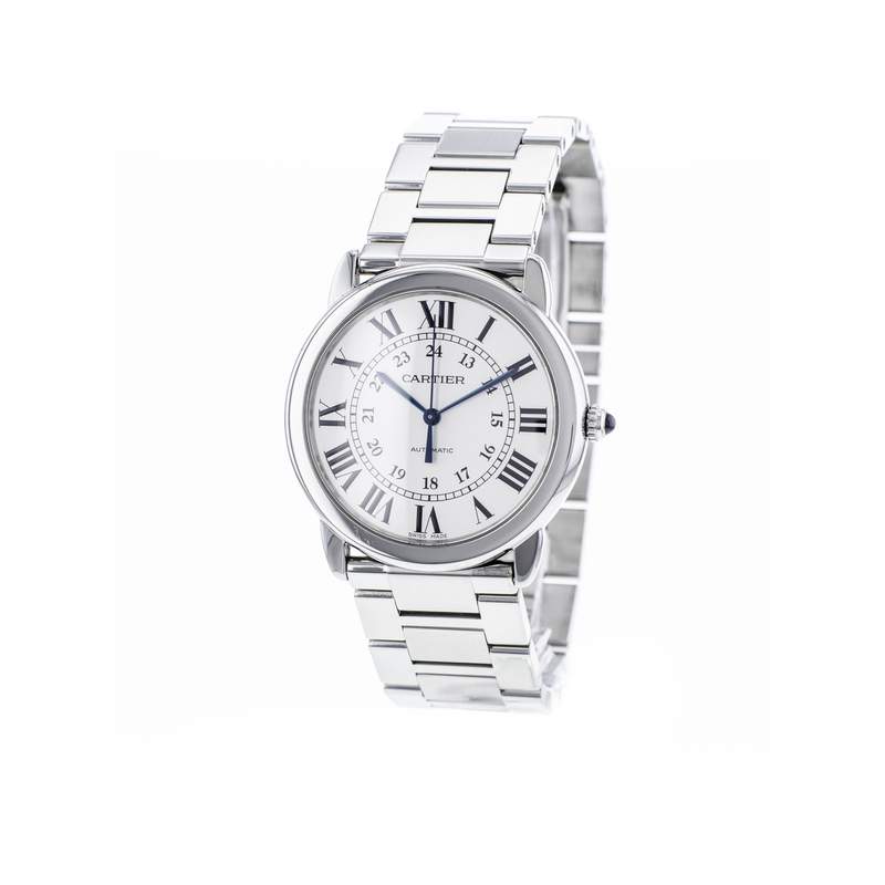 Montre d'occasion CARTIER Ronde Solo mixte automatique bracelet acier - vue 4