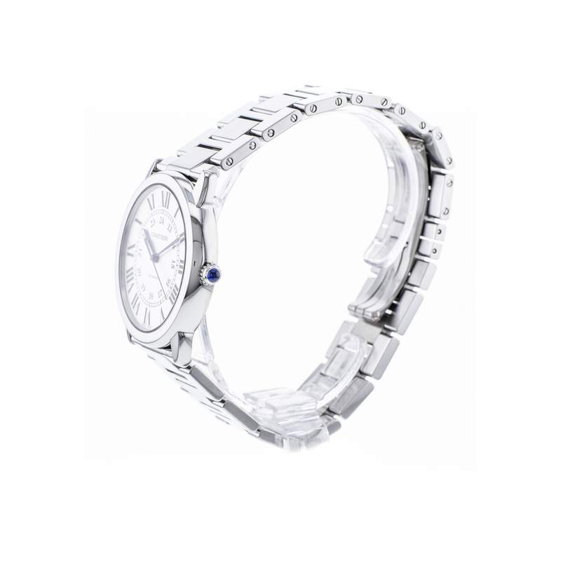 Montre d'occasion CARTIER Ronde Solo mixte automatique bracelet acier - vue D2