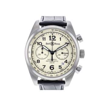 Montre d'occasion BELL & ROSS Vintage 126XL homme automatique bracelet cuir cresus