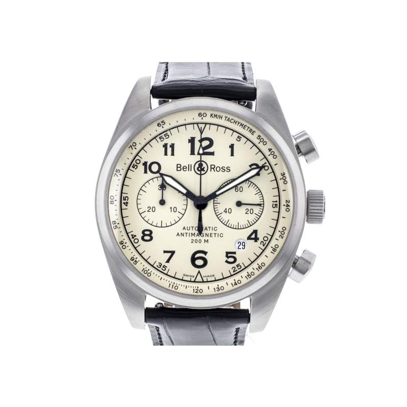 Montre d'occasion BELL & ROSS Vintage 126XL homme automatique bracelet cuir cresus - vue 1
