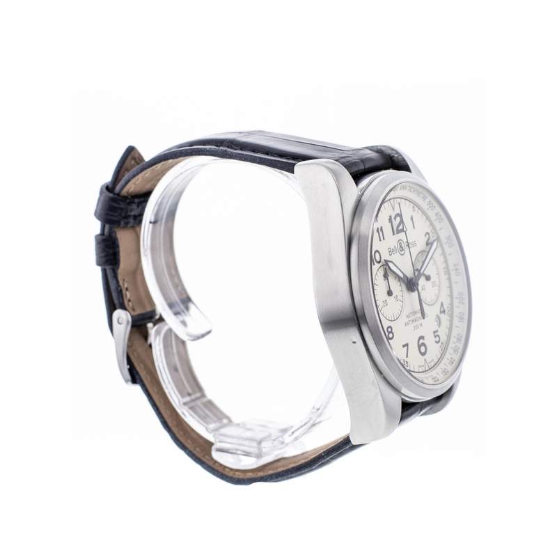 Montre d'occasion BELL & ROSS Vintage 126XL homme automatique bracelet cuir cresus - vue 2