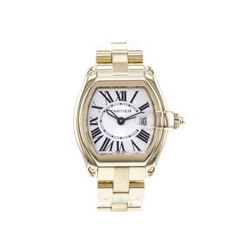 Montre d'occasion CARTIER Roadster femme quartz bracelet or jaune 750/000