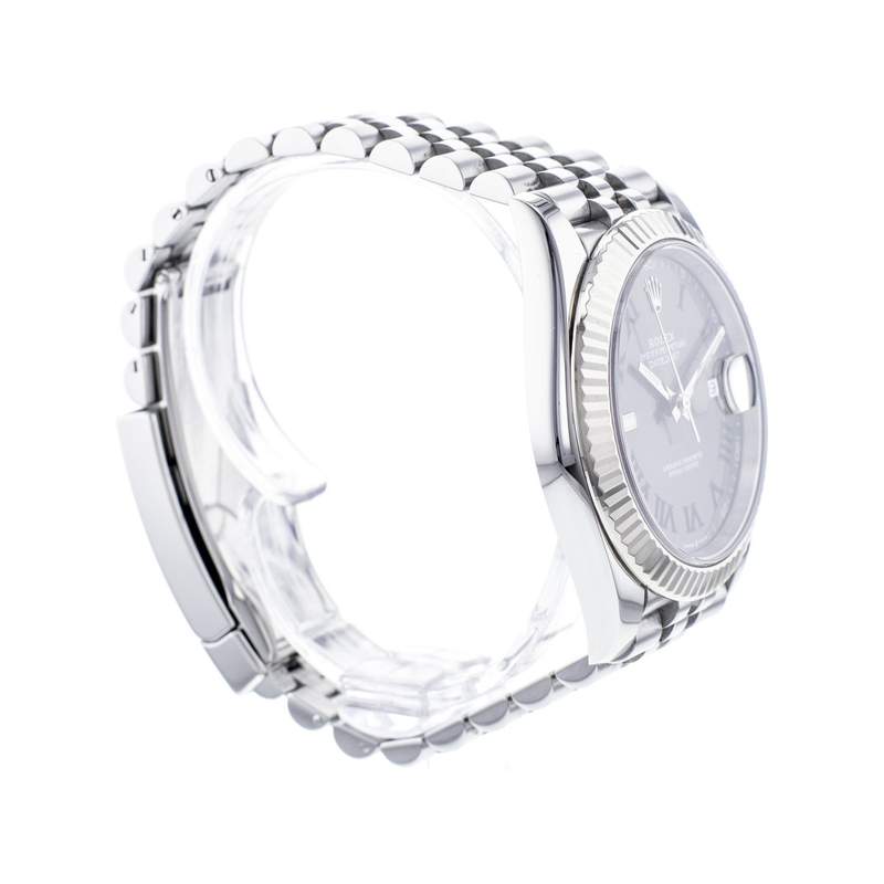 Montre d'occasion ROLEX DateJust Wimbledon homme mouvement automatique certifié (cosc) bracelet acier - vue 2
