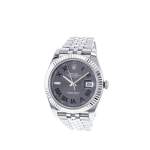 Montre d'occasion ROLEX DateJust Wimbledon homme mouvement automatique certifié (cosc) bracelet acier - vue 4