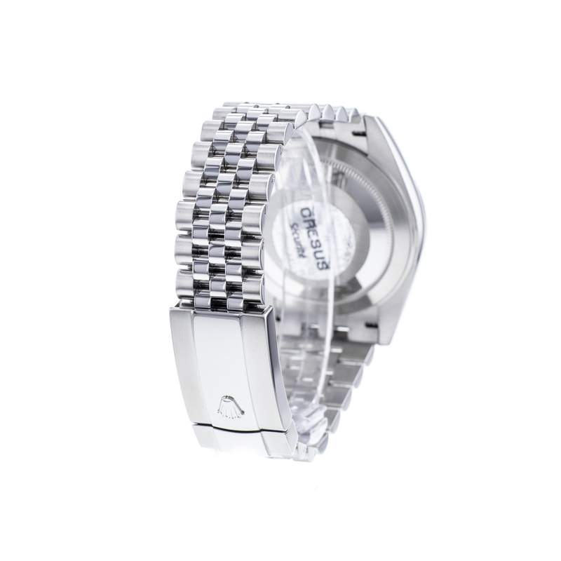 Montre d'occasion ROLEX DateJust Wimbledon homme mouvement automatique certifié (cosc) bracelet acier - vue D4