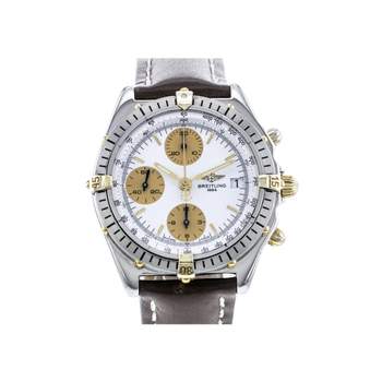 Montre d'occasion BREITLING Chronomat homme automatique bracelet cuir d'origine