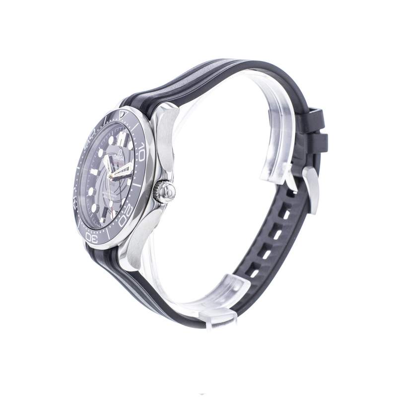 Montre d'occasion OMEGA Seamaster Diver 300 m Edition Limitée James Bond homme mouvement automatique certifié (cosc) bracelet caoutchouc - vue D2