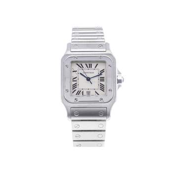 Montre d'occasion CARTIER Santos Galbée mixte quartz bracelet acier
