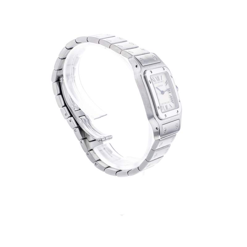 Montre d'occasion CARTIER Santos Galbée mixte quartz bracelet acier - vue 2