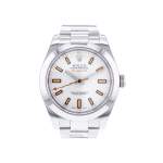 Montre d'occasion ROLEX Milgauss homme mouvement automatique certifié (cosc) bracelet acier - vue 1