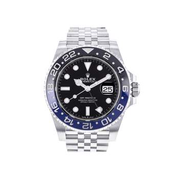 Montre d'occasion ROLEX GMT-Master II Batman homme mouvement automatique certifié (cosc) bracelet acier