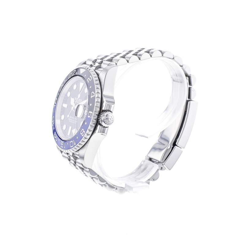 Montre d'occasion ROLEX GMT-Master II Batman homme mouvement automatique certifié (cosc) bracelet acier - vue D2