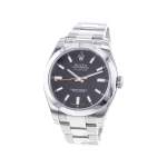 Montre d'occasion ROLEX Milgauss homme mouvement automatique certifié (cosc) bracelet acier - vue 4