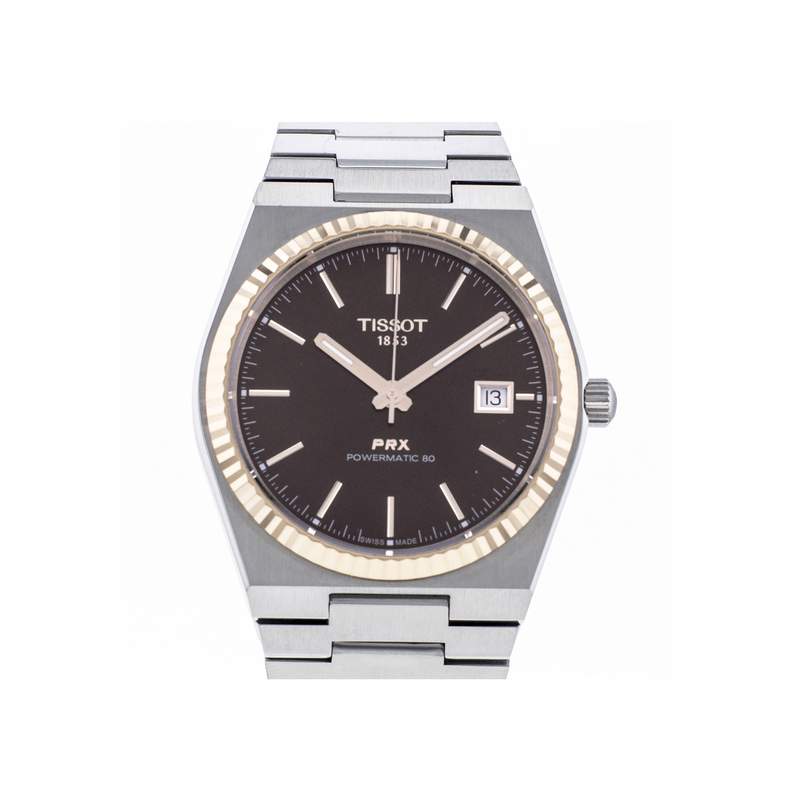 Montre d'occasion TISSOT PRX Powermatic 80 homme automatique bracelet acier - vue 1