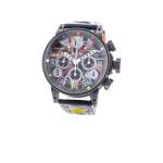 Montre d'occasion BRM V12-44 Art Car homme automatique bracelet cuir d'origine - vue 4