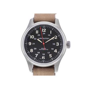 Montre d'occasion HAMILTON Khaki Field Titanium Far Cry 6 homme automatique bracelet cuir d'origine