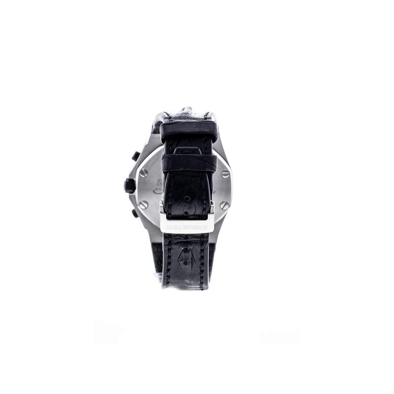 Montre d'occasion AUDEMARS PIGUET Royal Oak Offshore homme automatique bracelet cuir d'origine - vue D4