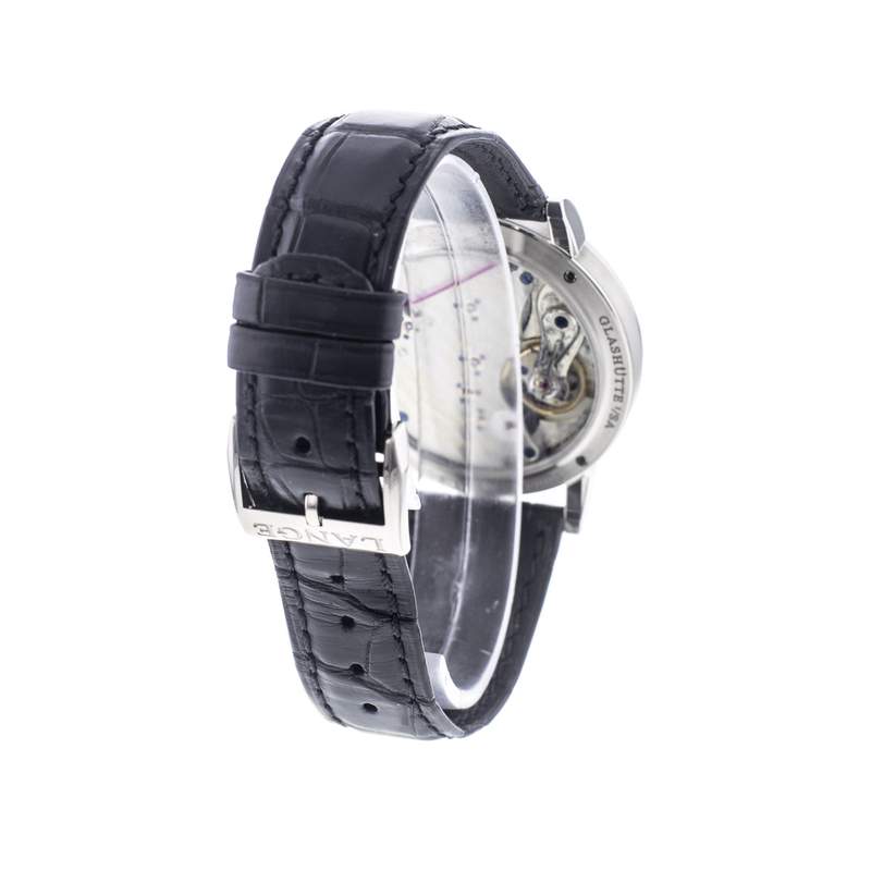 Montre d'occasion A. LANGE & SOHNE 1815 homme mécanique bracelet cuir d'origine - vue D4