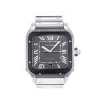 Montre d'occasion CARTIER Santos homme automatique bracelet acier - vue 1