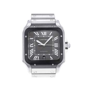Montre d'occasion CARTIER Santos homme automatique bracelet acier
