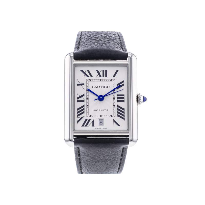 Montre d'occasion CARTIER Tank Must XL homme automatique bracelet cuir d'origine - vue 1