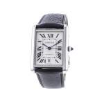 Montre d'occasion CARTIER Tank Must XL homme automatique bracelet cuir d'origine - vue 4